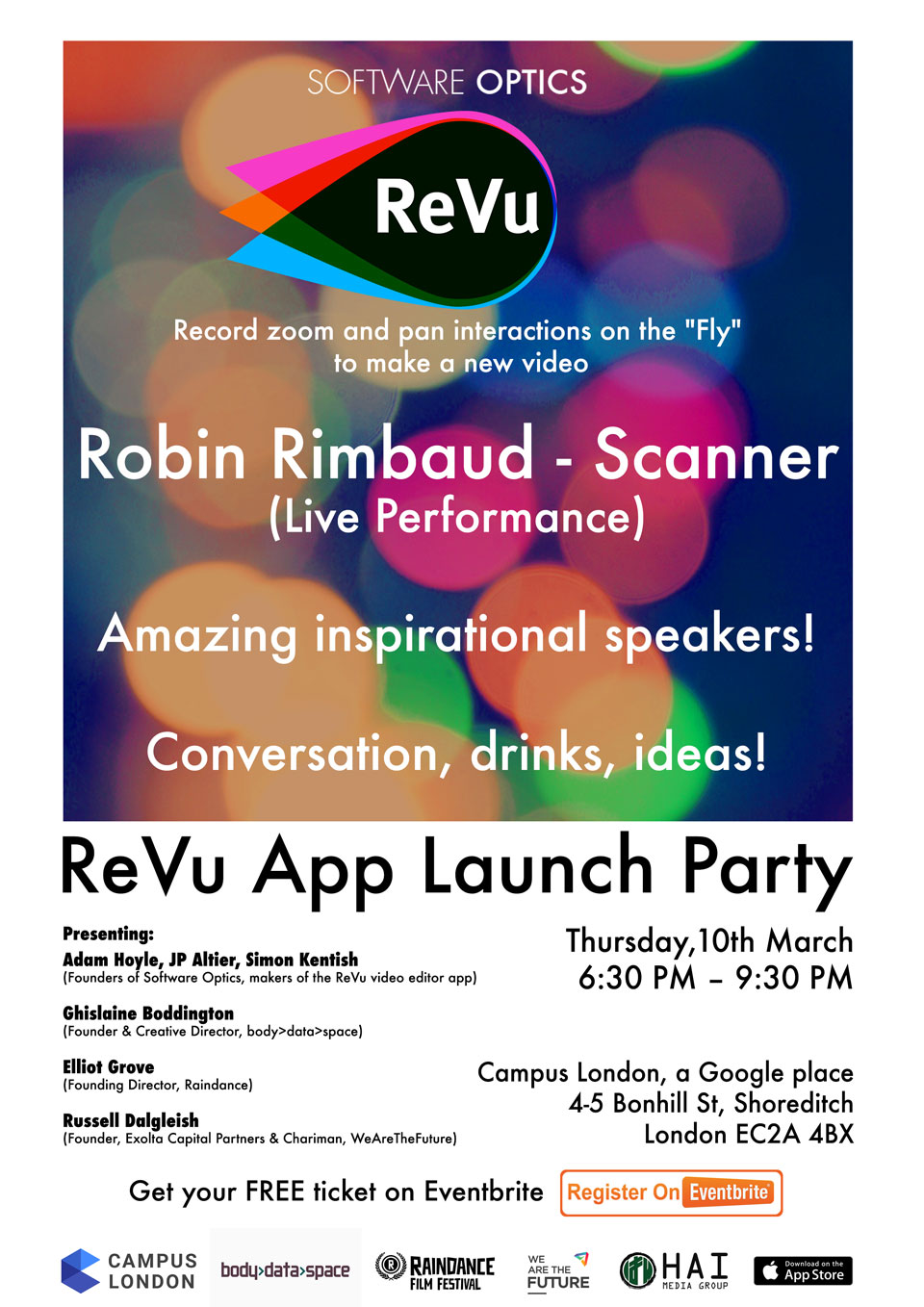 Event: ReVu App Launch Party, 10 March